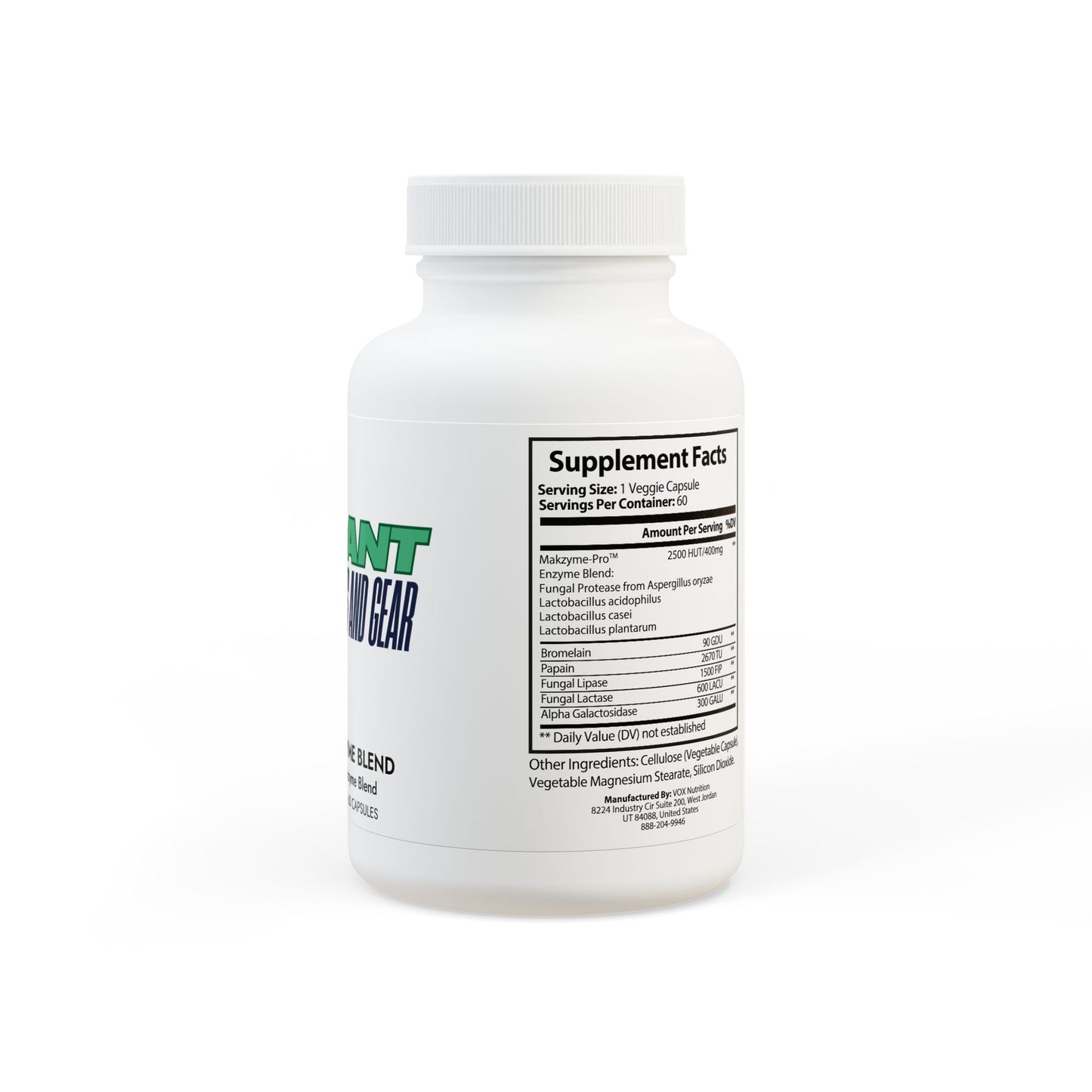 Digestive Enzyme Blend Supplement (60 Capsules)